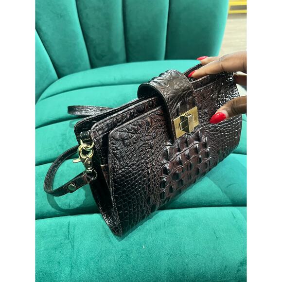 Brown Brahmin Croc Embossed Purse - Picture 10 of 10